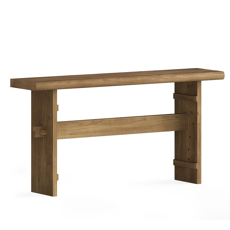 63-inch Console Table, Wooden Entryway Table, Sofa Table Behind The Sofa
