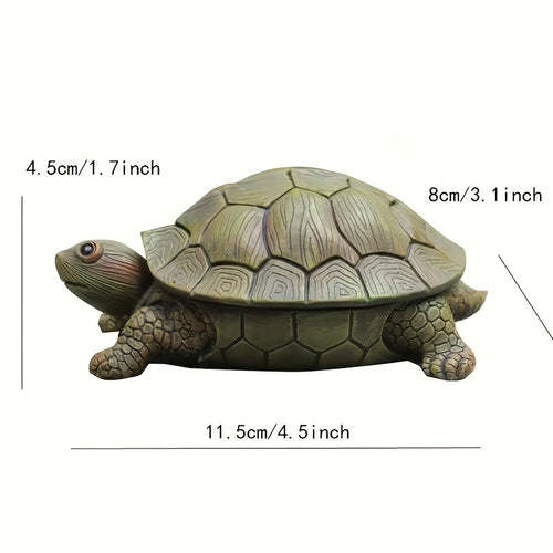 2pcs Retro Turtle Shaped Storage Box, Easily Accommodating Small Items Such As Keys, Earrings, Coins, Etc., Combining Decoration And Practicality, Suitable for Various Home Styles Such As Rural, Retro, Nordic