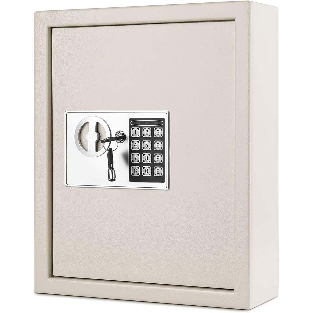 Heavy-duty Security Lock Box, Wall-mounted Key Cabinet with 40 Key Slots, Key Storage Box, Wall-mounted Lock Box for Key Storage, Suitable for Property Management, Hotels,