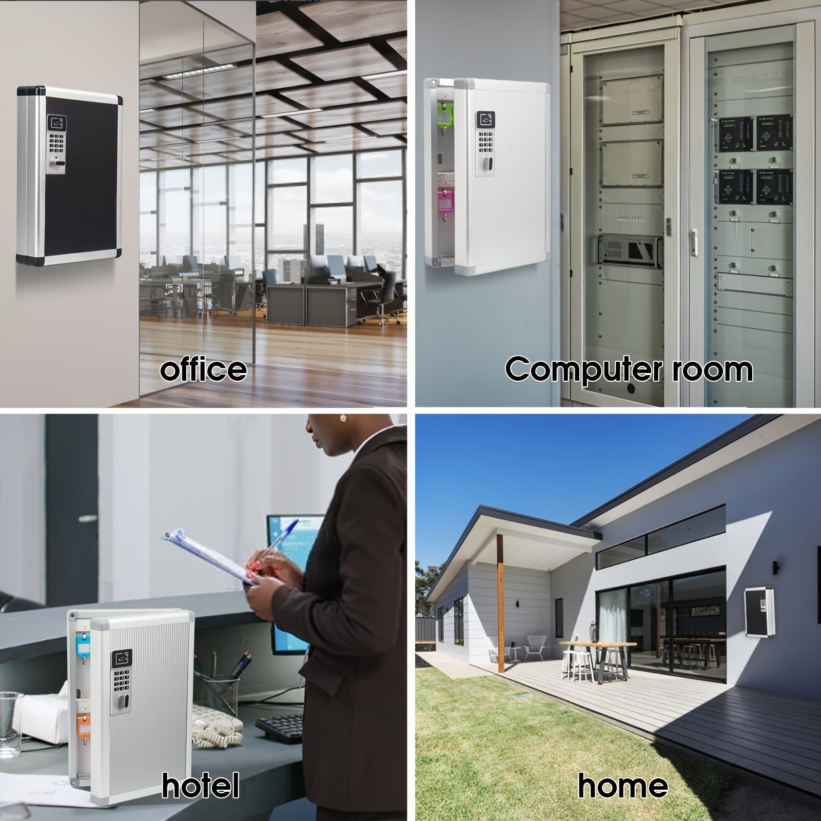 Key Box with Label, Equipped with Password Lock, Good Security, Suitable for Schools, Car Dealers, Hospitals, Etc. to Manage Keys Key Lock Box Key Storage
