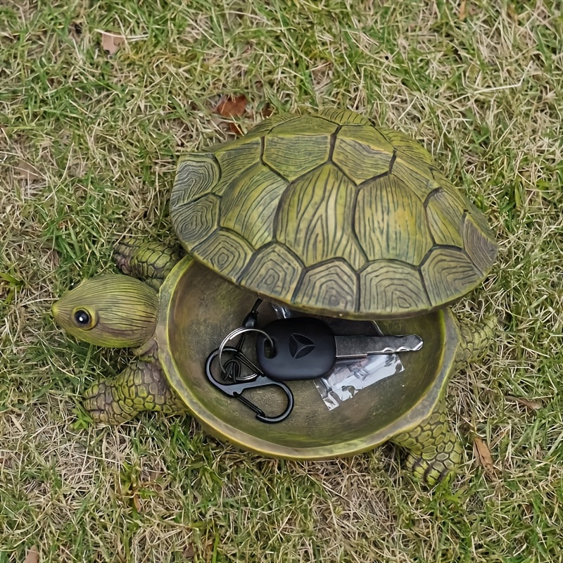 2pcs Retro Turtle Shaped Storage Box, Easily Accommodating Small Items Such As Keys, Earrings, Coins, Etc., Combining Decoration And Practicality, Suitable for Various Home Styles Such As Rural, Retro, Nordic